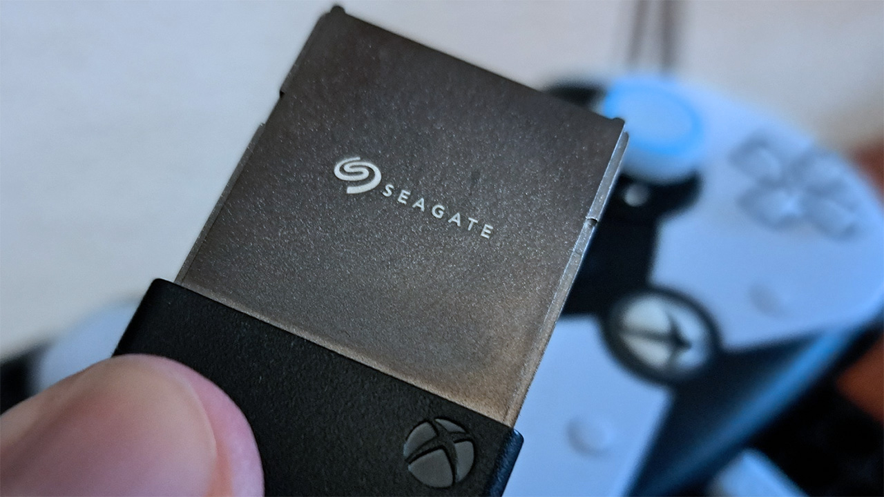 Photograph of the 1TB Seagate Storage Expansion Card for Xbox Series X|S